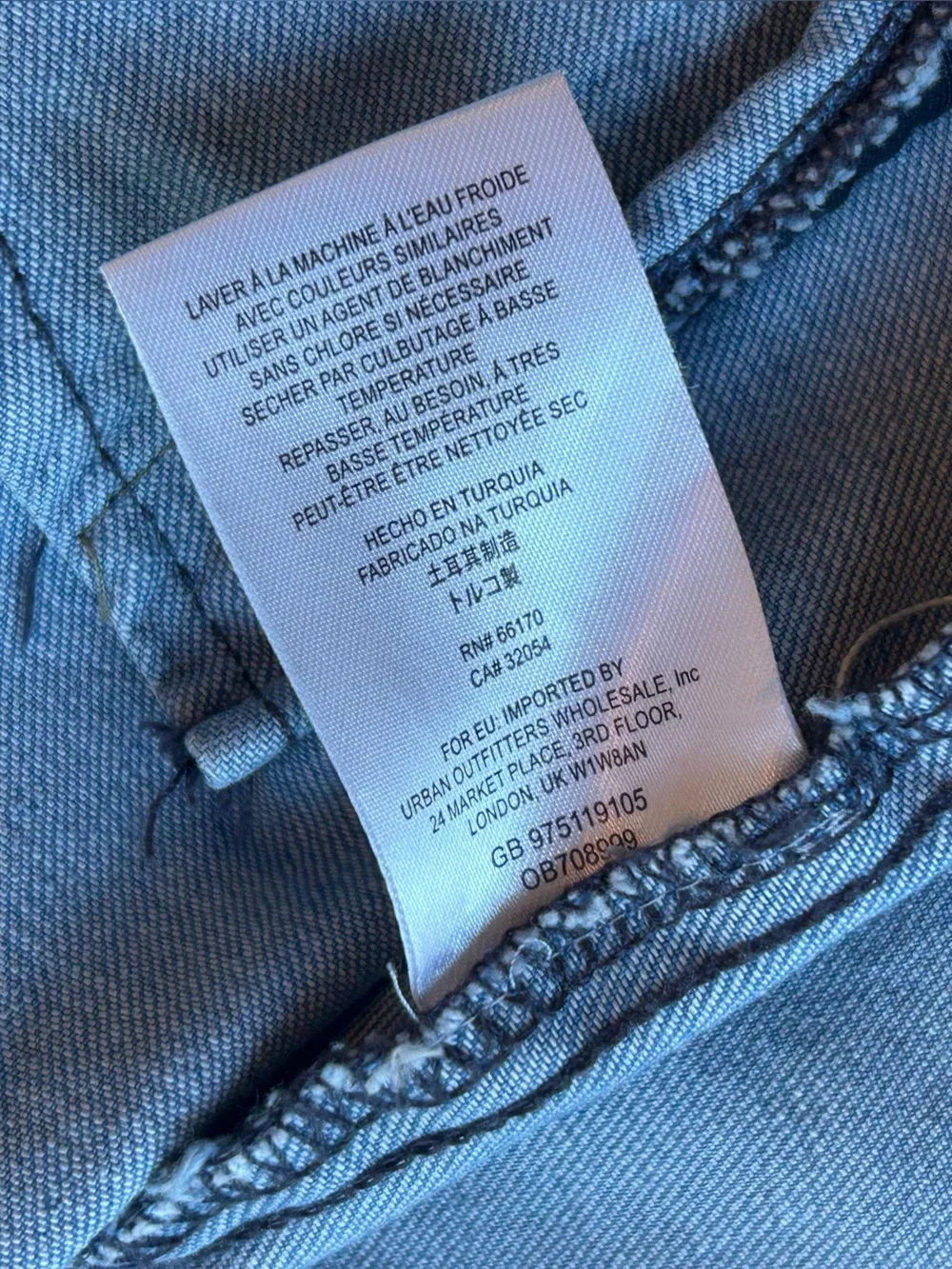 Free People Light Blue Denim Military Jacket Size XS - Picture 12 of 16